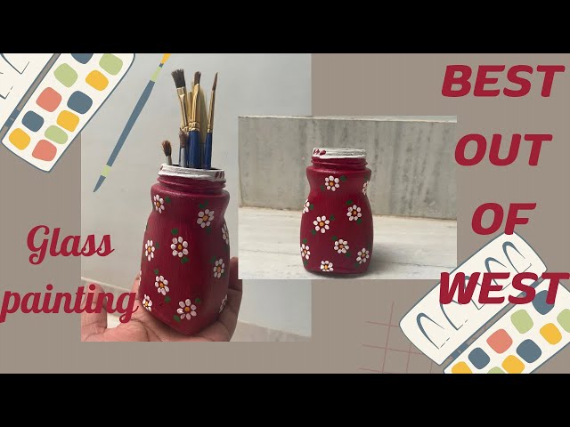 Bottle Art/ Coffee Bottle craft/Glass Bottle Craft/Best out of Waste/Bestoutofwaste ideas