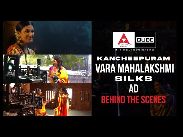 Kanchipuram Vara Mahalakshmi Silks | Behind-the-scenes (BTS) | Shruti Haasan | Virtual Production