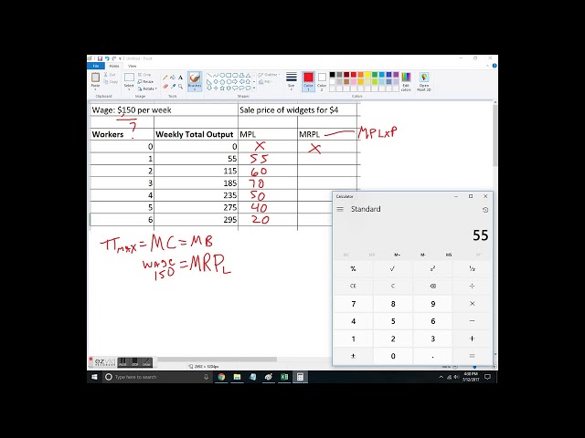 Traditional Labor Market Analysis Example