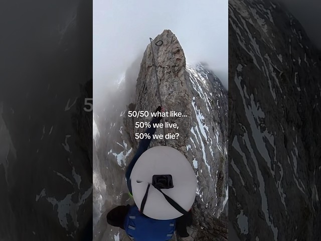 50/50 Live / Die #mountains #mountain #climbing #funnyvideo #funnyshorts