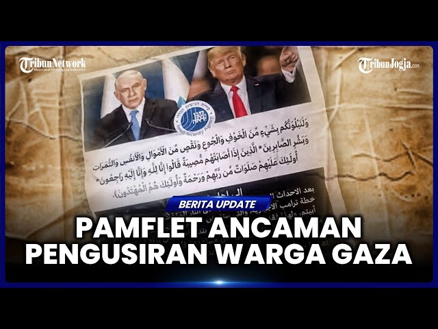 ISRAEL SEBAR PAMFLET DI GAZA, BERISI ANCAMAN PEMINDAHAN PAKSA WARGA PALESTINA