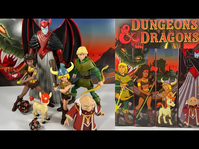 Dungeons & Dragons 80s Cartoon Hank, Diana, Bobby, Uni, Venger, Dungeon Master Action Figure Review