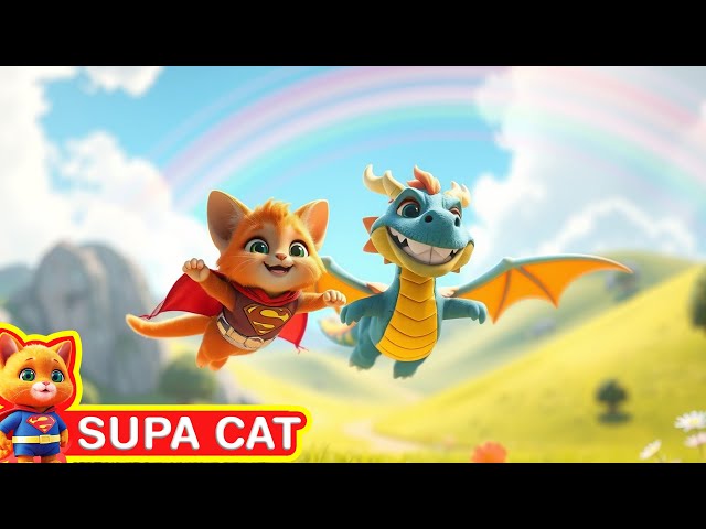 The Dragon of Rainbow Valley | Bedtime Story & Lullabies | Fairytale - SUPA CAT