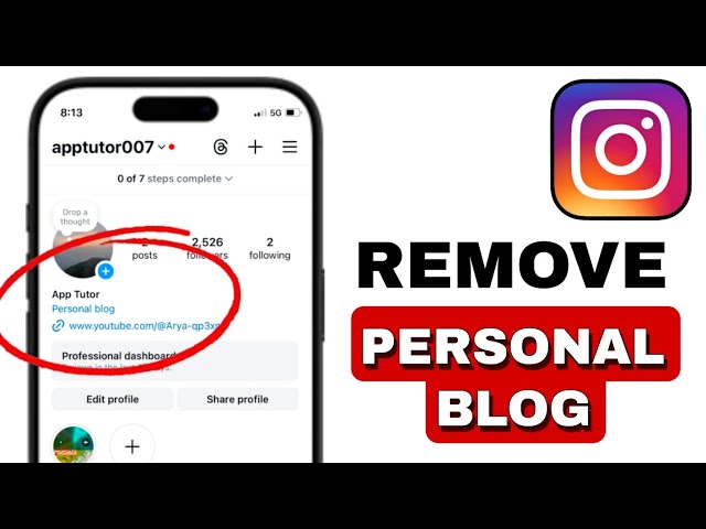 How To Remove Personal Blog From Instagram Profile - 2024 (Quick And Easy Tutorial)