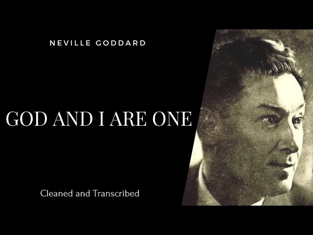 Neville Goddard - God And I Are One - 1972 Lecture - Own Voice - Full Transcription - Subtitles 🙏 -