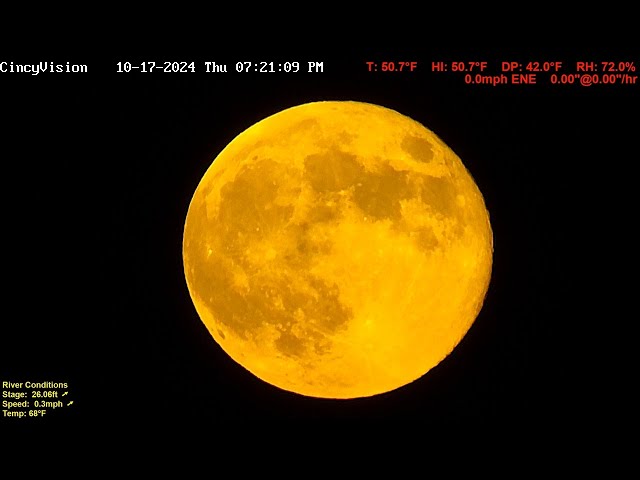 Full Hunter's SuperMoon - The Brightest Full Moon of the Year 10-17-2024