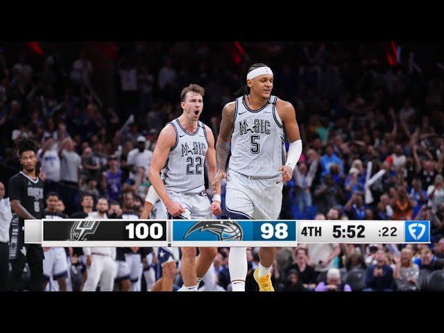 CLOSE ENDING!!! FINAL 5:52 OF THE ORLANDO MAGIC CLOSE ENDING VS. SPURS!