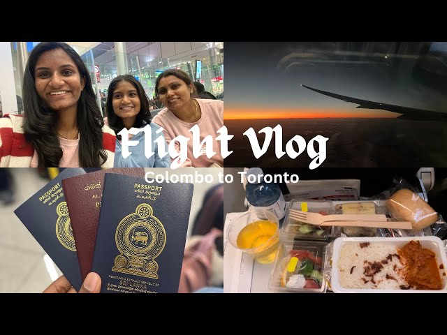 Flight with me! | 24 Hours Flight | Sri Lanka ✈️ Canada | Sinhala Vlog