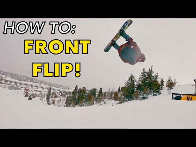 HOW TO FRONT FLIP on a SNOWBOARD 2022! (Tame Dog, Nollie, & Dart!)