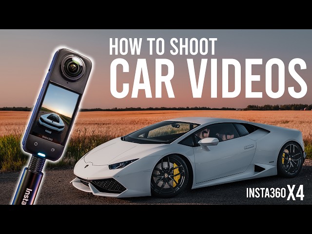 How To Use The Insta360 X4 In Your Car Videos!