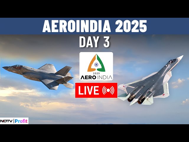 Aero India 2025 LIVE  | Aero India Day 3 LIVE | Indian Airforce Jets Flying Display