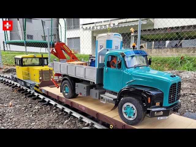 AMAZING HISTORIC RC TRUCKS & CONSTRUCTION MACHINES SELF-BUILT 1/14 & 1/8 SCALE BY MODELLBAU SAURER