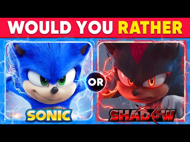 Would You Rather...? Sonic The Hedgehog 3 Edition 🦔🔵 Quiz Kingdom