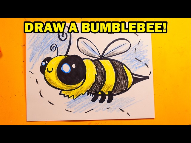 Bumblebee Art Lesson for Kids!