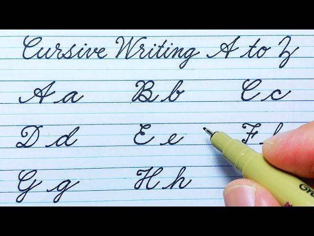 How to write in Cursive | Cursive writing A to Z | ABCD | Cursive abcd |Cursive handwriting practice