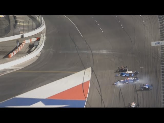 IndyCar Series 2017. Texas Motor Speedway. Takuma Sato, Scott Dixon & Max Chilton Crash