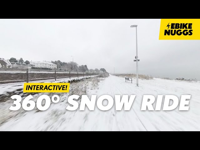 Ride in the snow! (Interactive 360° video)