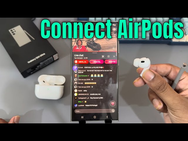 Samsung Galaxy S24 /S24+ /S24 Ultra: How to connect airpods