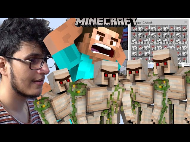 Infinite AFK IRON Farm (Minecraft #13)