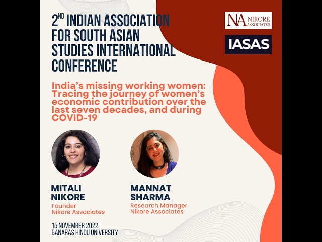 Mitali Nikore and Mannat Sharma at the 2nd Indian Association for South Asian Studies Conference