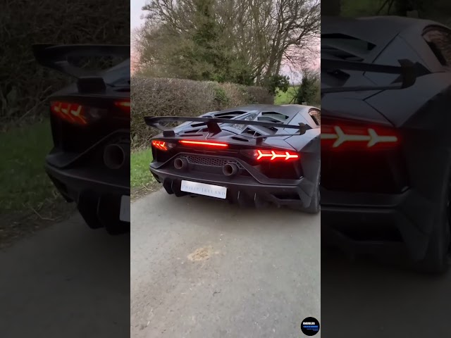 Lamborghini Aventador SVJ shooting flames. #fyp #roadrulers #lamborghini #aventadorsvj #supercars