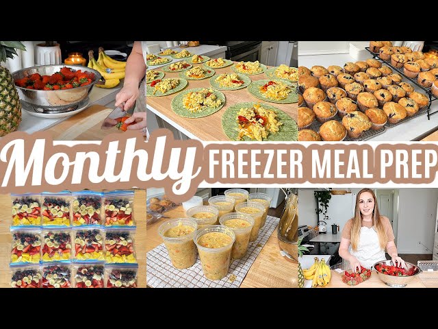 EASY MONTHLY FREEZER MEAL PREP RECIPES COOK WITH ME LARGE FAMILY MEALS WHATS FOR DINNER