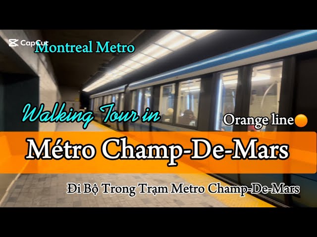 Montreal: Walking Tour in CHAMP-DE-MARS METRO | Đi bộ trong Trạm Champ-De-Mars| February 09,2025