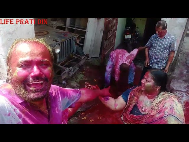 Holi putai with family  ||  #holi #holiputai