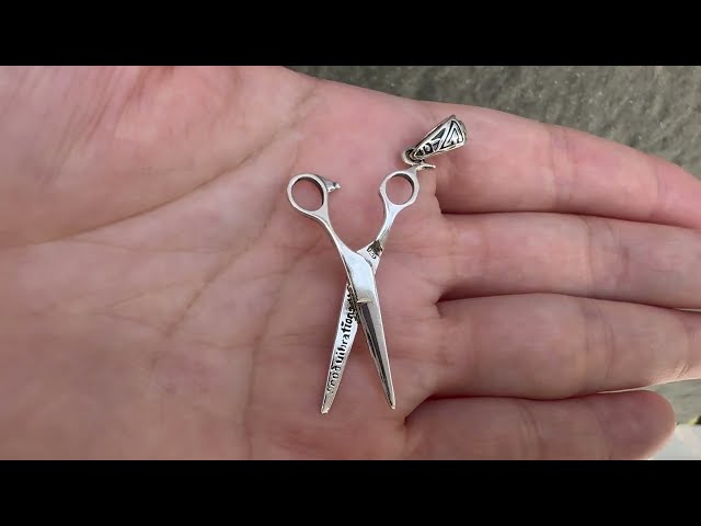 Scissors Sterling Silver Pendant