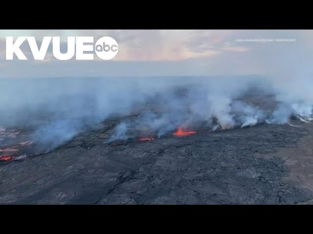 The Kilauea volcano in Hawaii is erupting