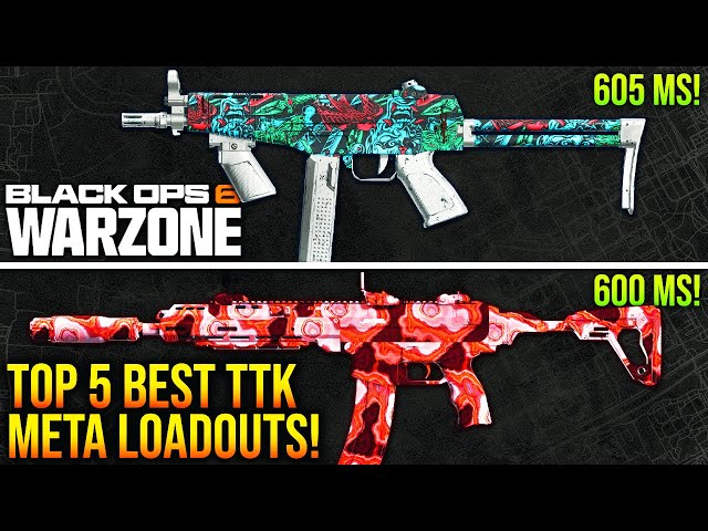 WARZONE: New TOP 5 BEST TTK META LOADOUTS After Update! (BO6 WARZONE META Weapons)