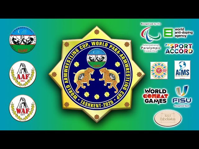 WORLD ARMWRESTLING CUP UZBEKISTAN 2025 SENIORS LEFT AND RIGHT ARM T6