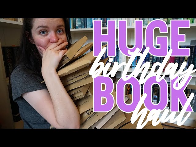 HUGE Birthday Book Haul - Unboxing 30 Diverse Books!  [CC]