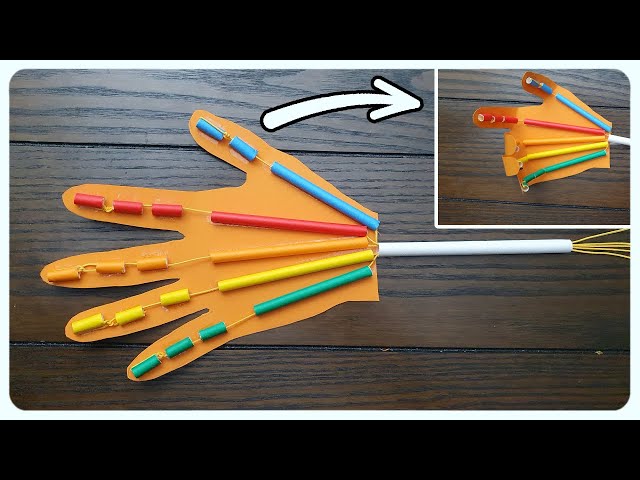 How To Make This Paper Hand Move! | Robot Hand Animatronic Project | #diy #papercraft #diycrafts