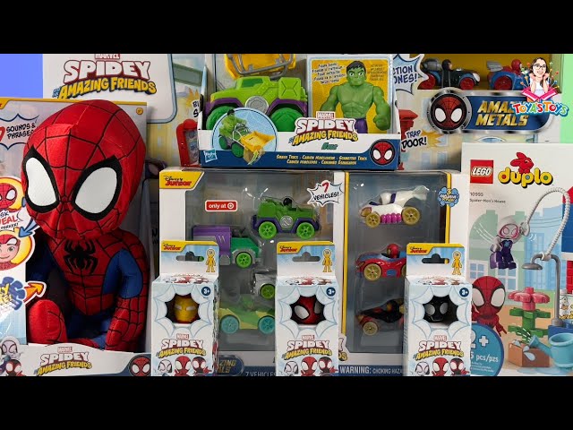 Marvel Spidey and His Amazing Friends Toy Collection Unboxing Review | Secret Reveal Spidey