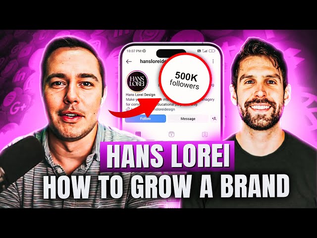 How to Grow a Brand (500k Followers in 9 Months) | Hans Lorei