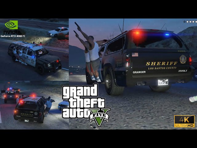 7 Bodyguard & Fight with COPS : "GTA 5 with RTX 4080: Jaw-Dropping 4K Graphics!" | KGS Gamer's