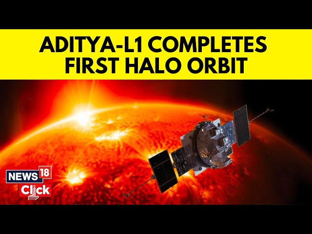 Aditya-L1 Completes First Halo Orbit around Sun-Earth Lagrange Point | ISRO News | N18V | News18