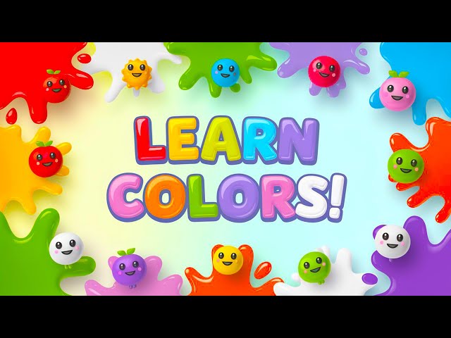 Learn Colors with Song! Toddler Color Video Song | Learn ABC with Music & Colorful 3D Animation! C18