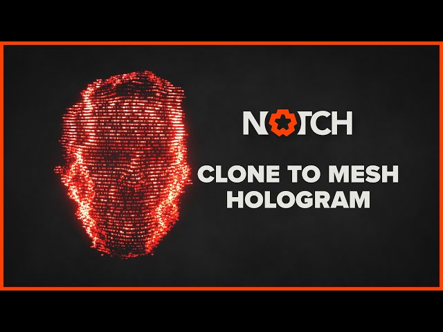 Notch Hologram - Clone to Mesh - Spread Over UV -  Notch Builder Tutorial