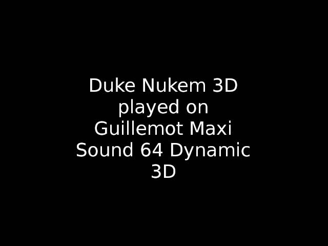 Duke Nukem 3D played on various sound cards