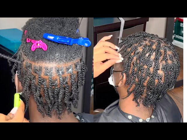 Starter Locs Perfection | Two Strand Twist With Crochet at The Base | Tutorial