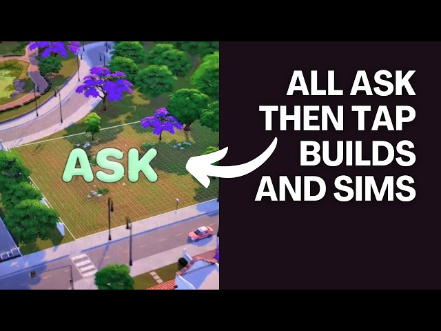 The Entire Ask Then Tap TikTok Filter Series - Sims 4 Build and CAS Challenges