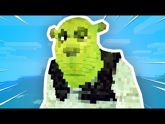 Someone put SHREK into Minecraft..