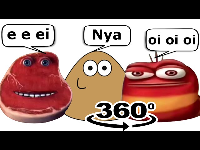 oi oi oi red larva vs e e ei i'm on vacation vs Pou 360º