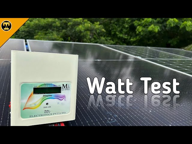 MSV 35A MPPT Charge Controller Watt Test In Details