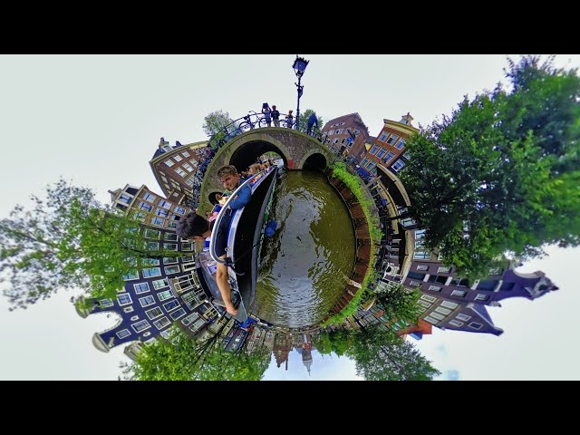 360° 4K 🚤 Amsterdam Canal Boat Trip 🌇 Explore 🇳🇱