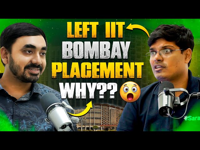 Left IIT Bombay Placement😮?? 🎙️Saransh Sir Podcast | Journey from Kota to Coaching @eSaral