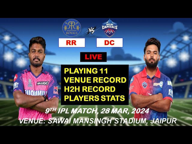 🔴LIVE  RR vs DC live | rr vs dc dream11 live | rr vs dc dream11 prediction | fantasy gram