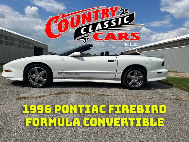 1996 Pontiac Firebird Formula Convertible